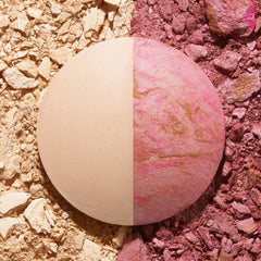 Baked Blush-n-Highlight Split, Pink Buttercream/ French Vanilla