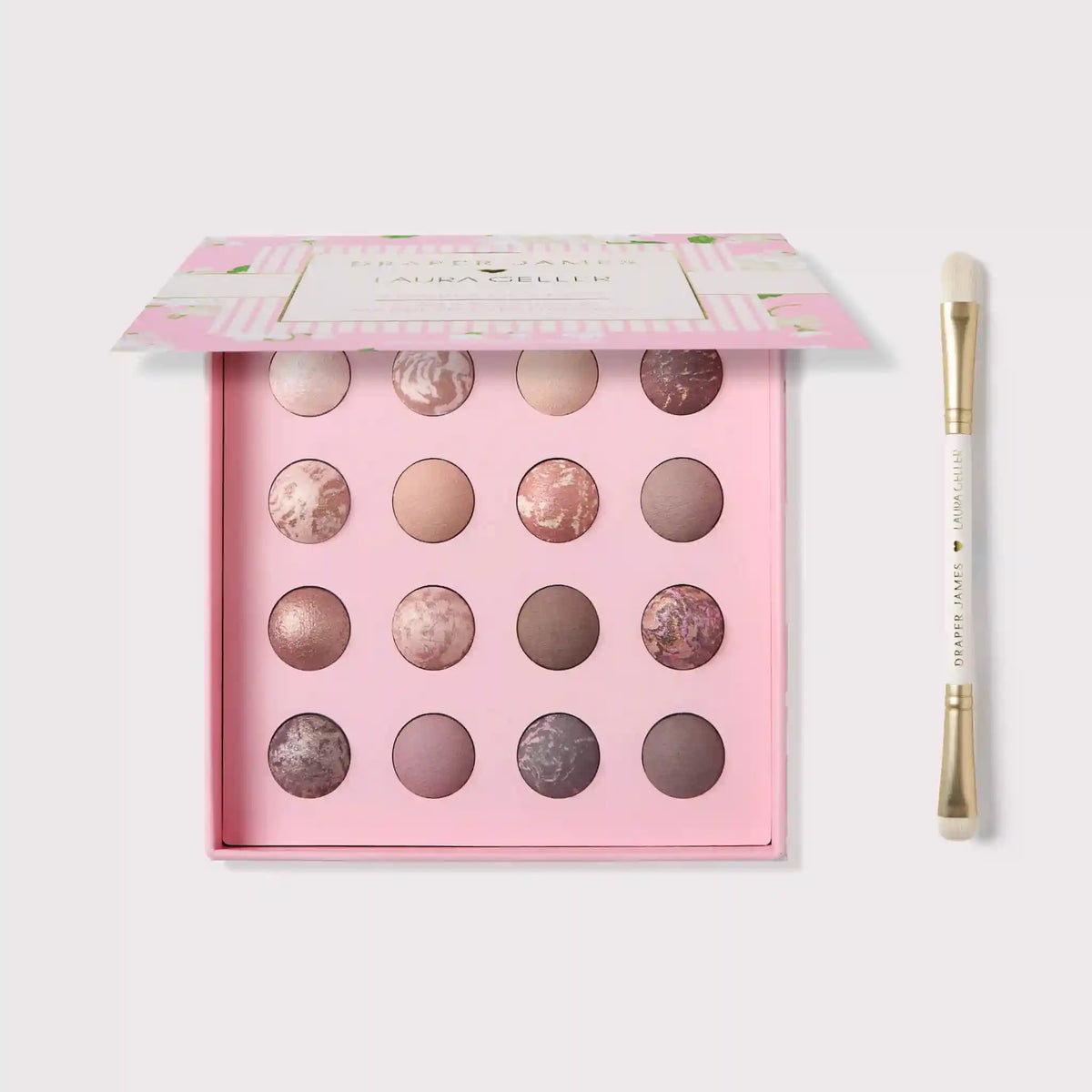 Draper James x Laura Geller Marble-ous Eyes Palette & Brush Set (2PC)